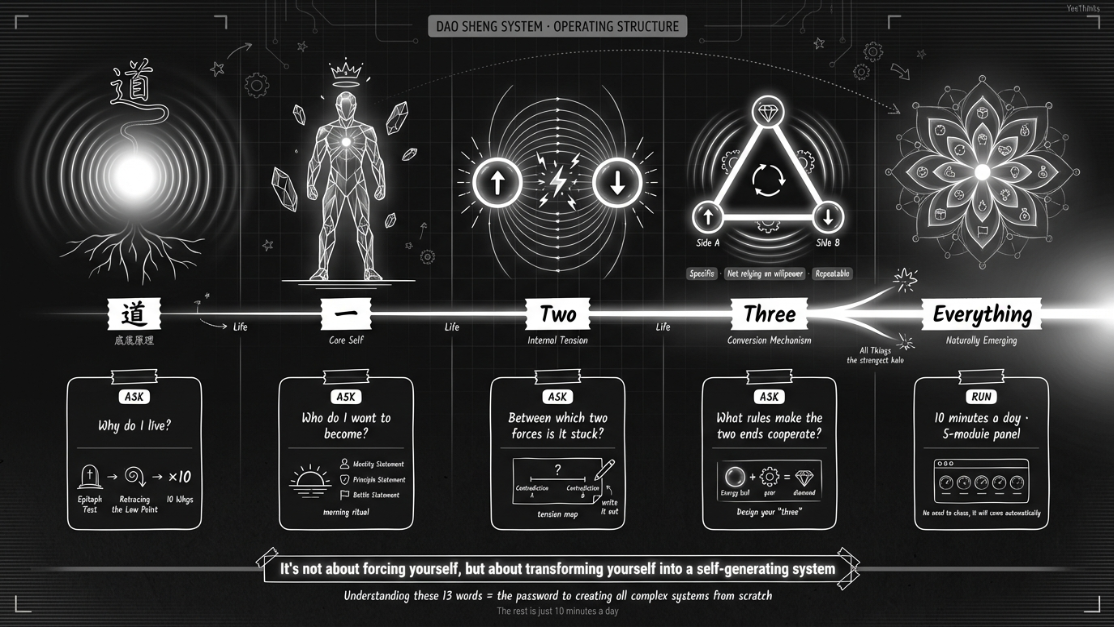 万字深度干货：用第一性原理拆解"道生一，一生二，二生三，三生万物"的无上智慧（附个人成长的精华攻略）